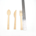 Individual Package Bamboo Biodegradable Fruit Fork Spoon and Knife Set With Napkin